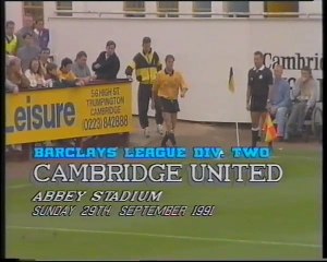 Cambridge United - Leicester City 29-09-1991 Division Two