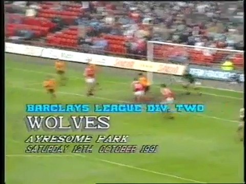 Middlesbrough - Wolverhampton Wanderers 12-10-1991 Division Two