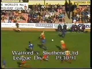 Watford - Southend United 19-10-1991 Division Two