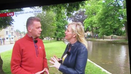 Man pushed into water during interview
