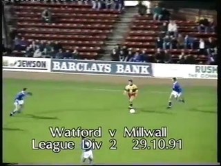 Watford - Millwall 29-10-1991 Division Two