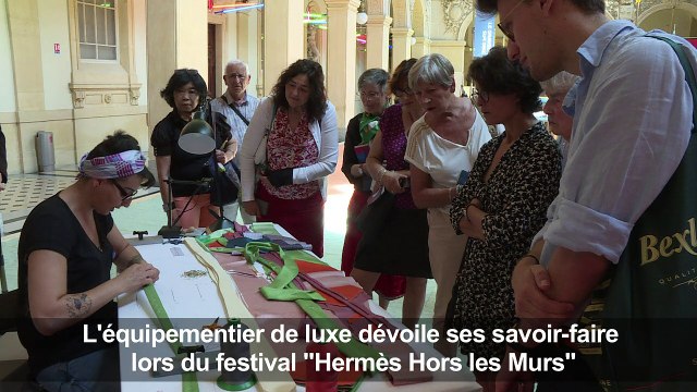 À Lyon, Hermès dévoile ses savoir-faire au public