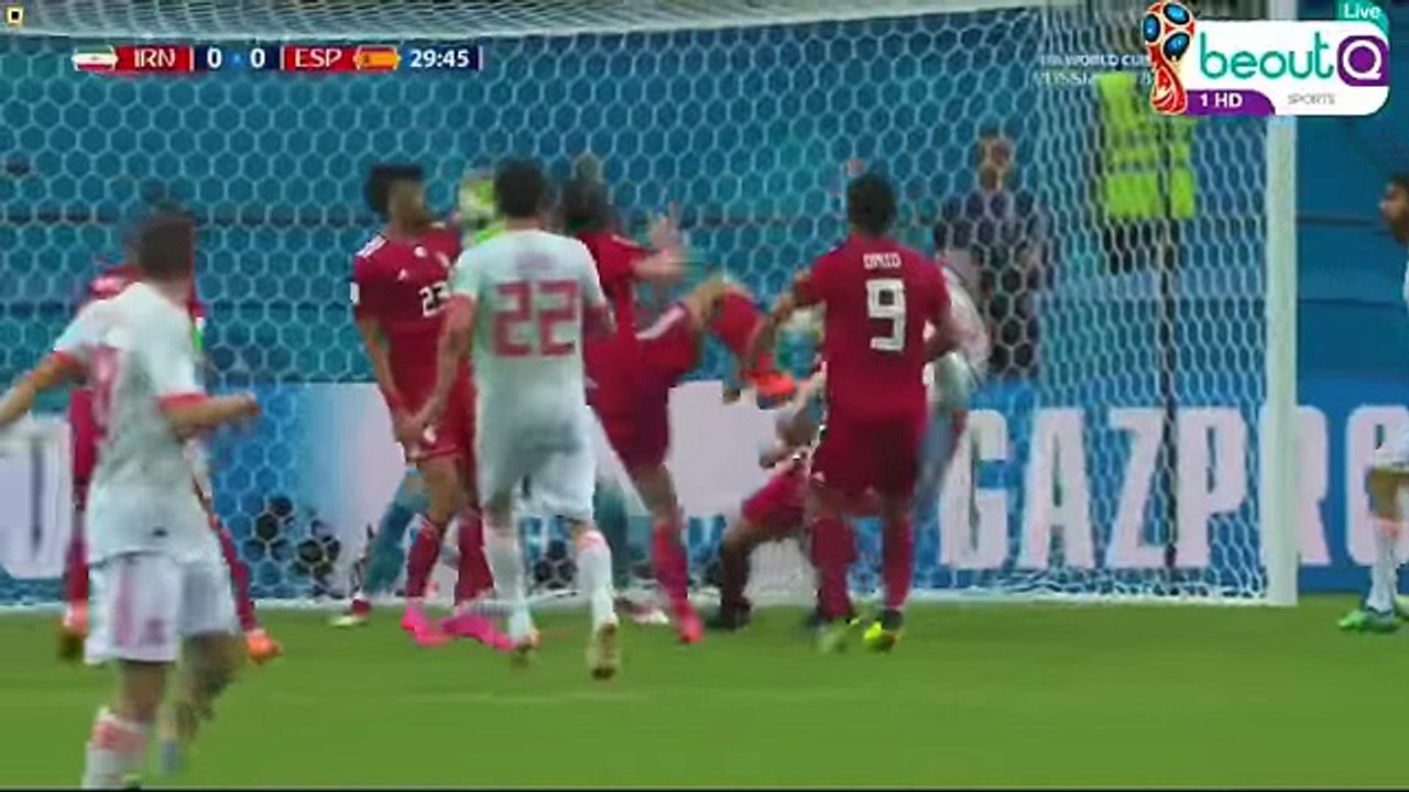 2018 ملخص مباراة اسـبانـيا وايـران 1-0 - مباراة...