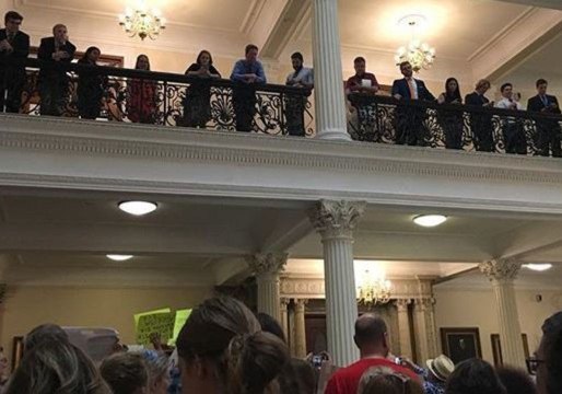 Hundreds Rally At Massachusetts Capitol Against Trump's Immigration Policy