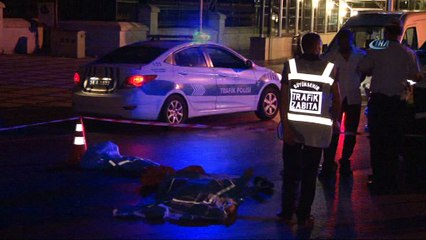 Yolun karşısına geçmek isterken canından oldu