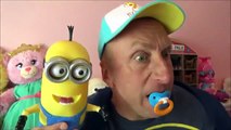 Baby Victoria Steals Puppy Annabelle Daddy Minion Cookies Hidden Egg Toy Freaks Family