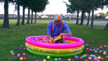 Ball Pit with Blippi - Colorful Surprise Educational Videos for Kids