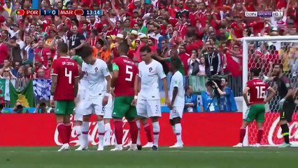 ملخص مطول  لمباراة البرتغال والمغرب  كأس العالم 2018