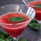 Soupe de fraises au basilic La recette :