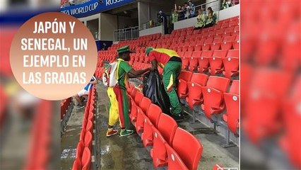 WC 2018: El admirable gesto de los hinchas de Japón y Senegal