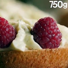 On raffole de cette mini-tropézienne version framboises ♥LA RECETTE :