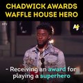 Chadwick Boseman gave his “Best Hero” MTV award to a real-life hero.