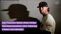 San Francisco Giants Closer Hunter Strickland Fractures Hand Punching Door