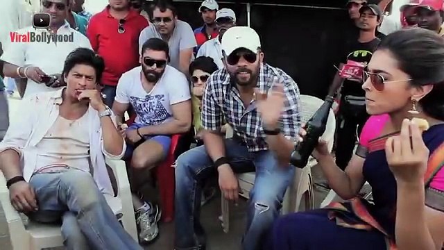 Deepika Padukone Broke Glass Bottle On Rohit Shetty Head _ Behind The Scene