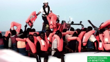 베네통, 지중해 난민 사진 광고 '논란' / YTN