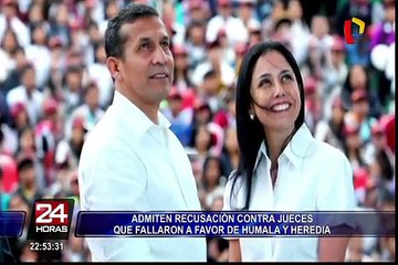 Poder Judicial admite recusación contra jueces que fallaron a favor de Ollanta y Nadine