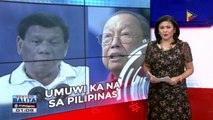 Pres. #Duterte, hinimok sa Sison na umuwi na sa PHL