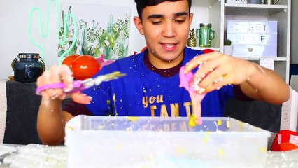 SLIME XXL AVEC 100 BALLONS -!! JustJonathan