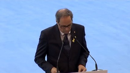 Torra pide al rey que rectifique sus declaraciones del 3 de octubre