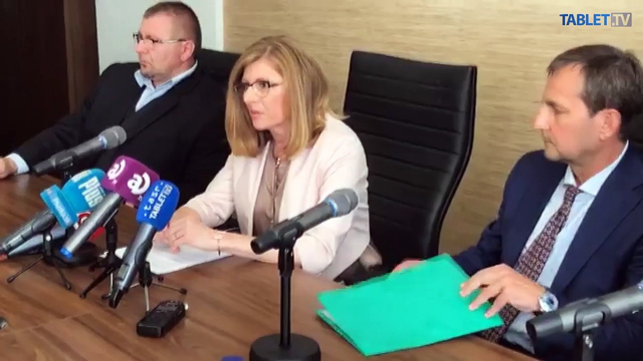 Brífing G. Matečnej po tom, ako protestujúci farmári neprišli na stretnutie