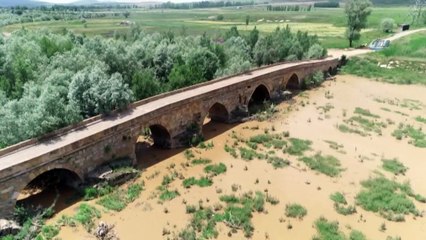 Kral Yolu Üzerindeki Tarihi Köprü Havadan Görüntülendi