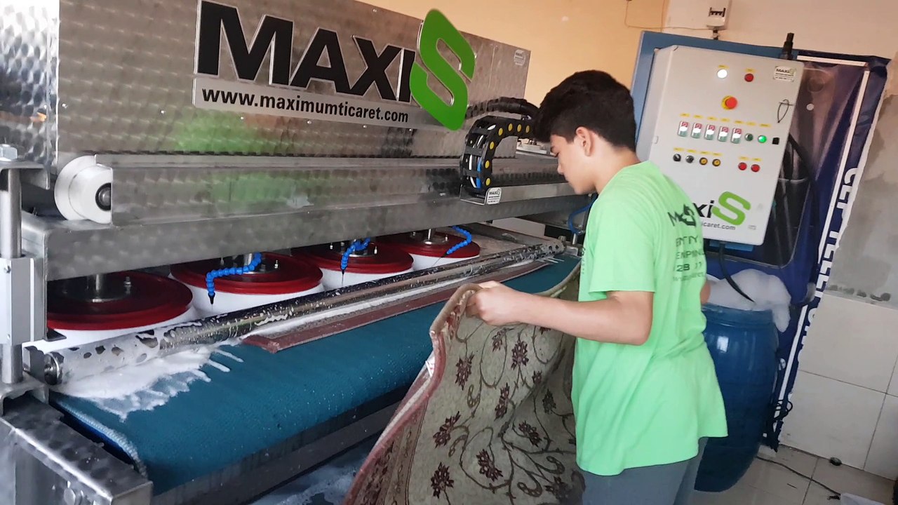 tam otomatik halı yıkama makinası,halı sıkma makinası maxis