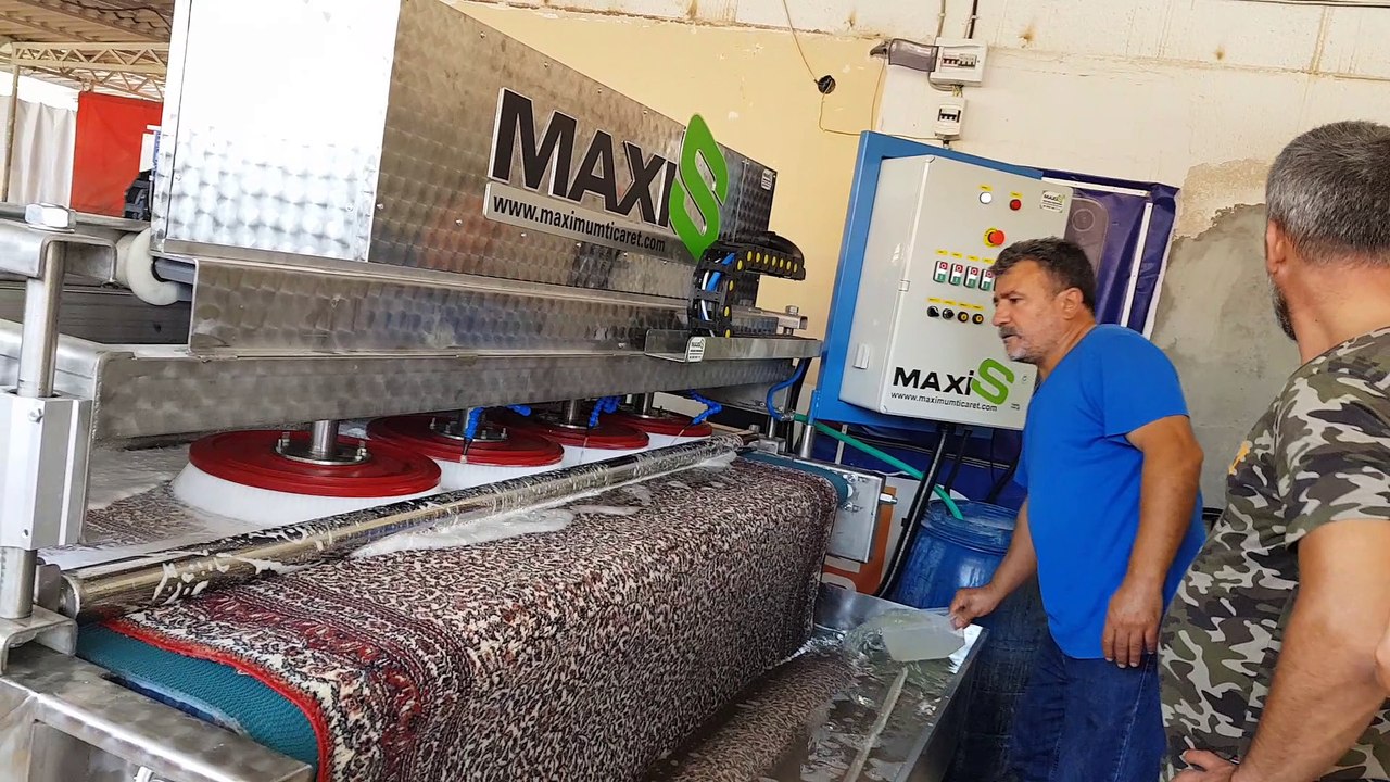 tam otomatik halı yıkama makinası,halı sıkma makinası maxis