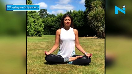 2018 International Yoga Day: Shilpa Shetty performs 'Pranayam'