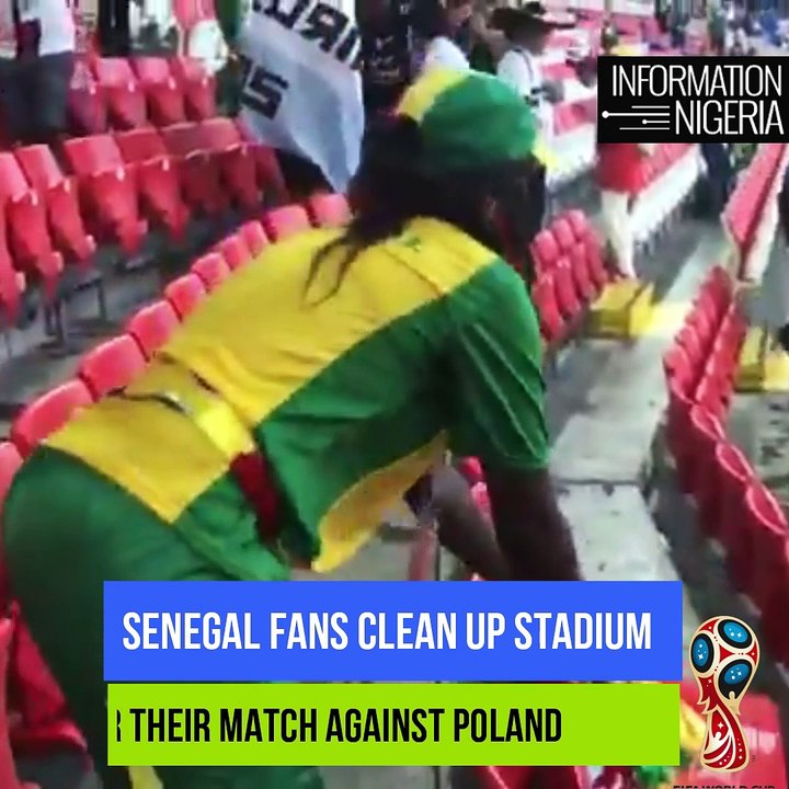 Senegal And Japan Fans Praised For Cleaning Up Stadium After Match
