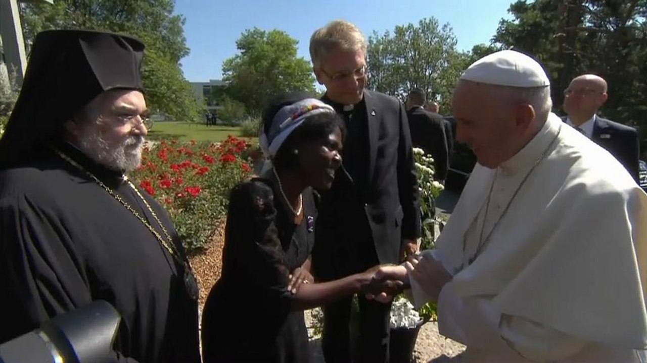 Papst Franziskus beim 70. Jahrestag des ökumenischen Rates der Kirchen