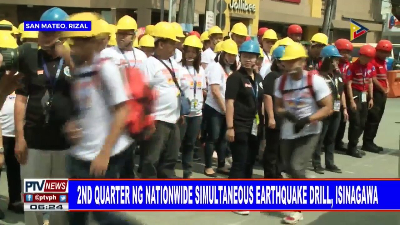 2nd quarter ng Nationwide Simultaneous Earthquake Drill, isinagawa