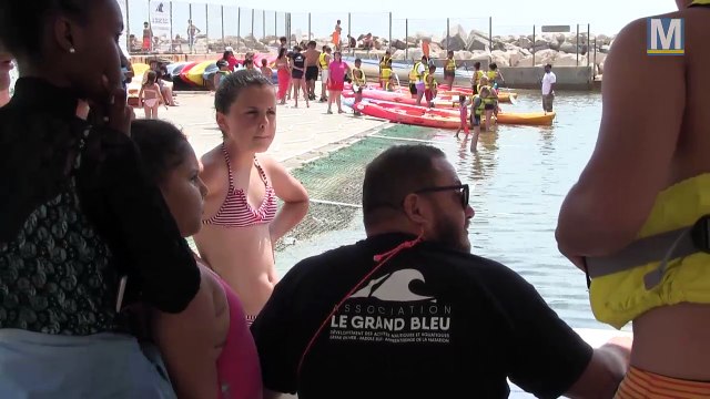 Les Minots des Quartiers Nord s'initient au kayak de mer à Corbières