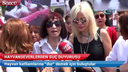 Hayvan katliamlarına “dur” demek için buluştular, vahşete sessiz kalmadılar!