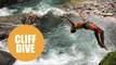 Divers who jump off some of the biggest waterfall cliffs in Costa Rica.