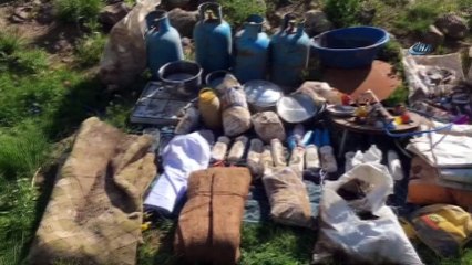 Teröristlerin kış üslenme alanlarına operasyon...Tuzaklanan patlayıcılar böyle imha edildi