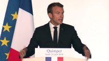 Discours du Président de la République, Emmanuel Macron Place Saint-Corentin à Quimper