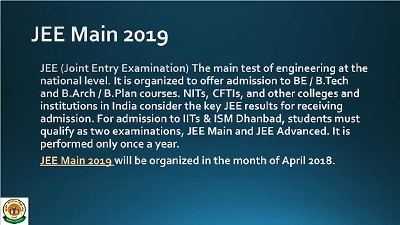JEE Main 2019