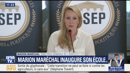 Marion Maréchal inaugure son école: "Ça n’est pas un projet politique"