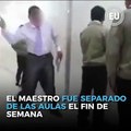 Padres y alumnos piden reintegro de docente de colegio de Quito, acusado de maltrato; según los padres, el maestro disciplina a los estudiantes ►