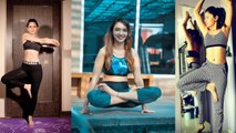 Divyanka Tripathi, Mouni Roy & other TV Actresses share their Yoga videos on Yoga Day | FilmiBeat
