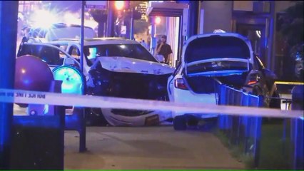 Download Video: Woman Killed After Stolen Car Fleeing Traffic Stop Crashes Into Taxi in Chicago