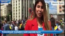 Kolombiyalı muhabire canlı yayında taciz