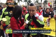 Perú vs. Francia: hinchas se reúnen en la Plaza de Armas para ver partido