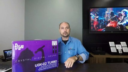 Microfone de mão sem fio UHF Dylan UDX 02 Turbo regularizado na ANATEL