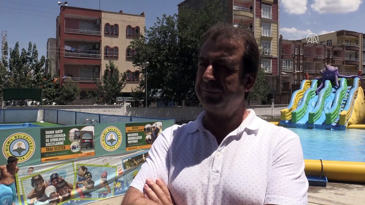 Görevlendirme yapılan belediyeden çocuklara yüzme havuzu - DİYARBAKIR