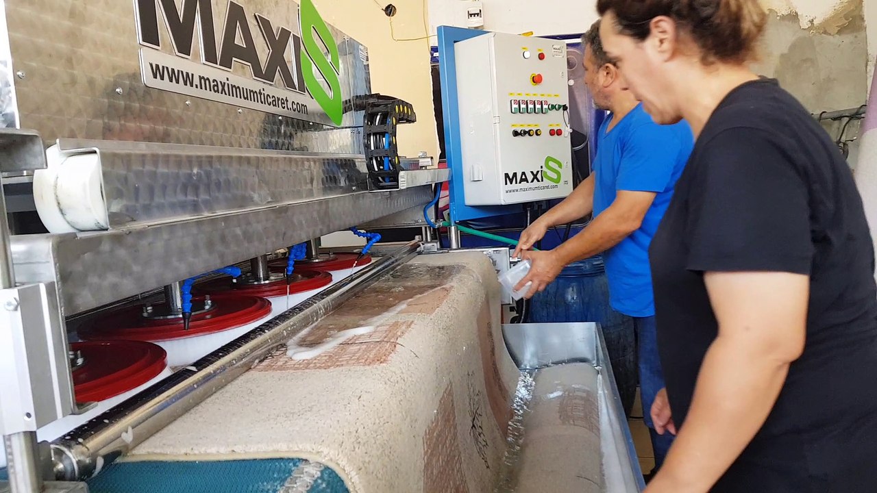 otomatik halı yıkama makinası,halı sıkma makinası maxis