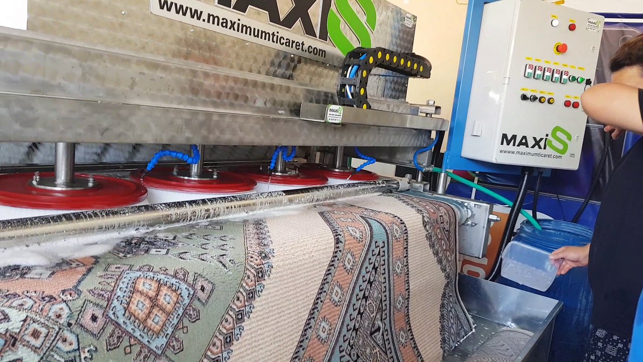 tam otomatik halı yıkama makinası,halı sıkma makinası maxis