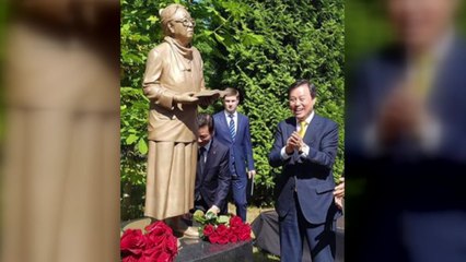 러시아에 '토지' 박경리 동상 제막 / YTN