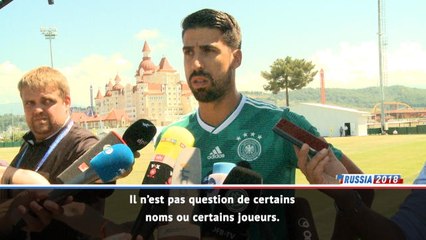 Allemagne - Khedira : "Je n’aurais aucun problème à me retrouver sur banc"