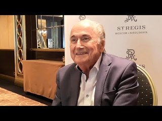 Sepp Blatter Interview On His Visit To Russia For The World Cup